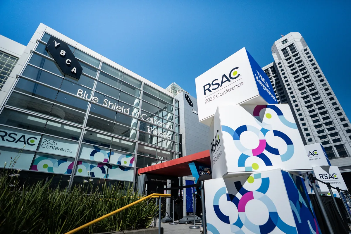 RSAC 2026 conference entrance at the Yerba Buena Center for the Arts — First Sight Films corporate event photography
