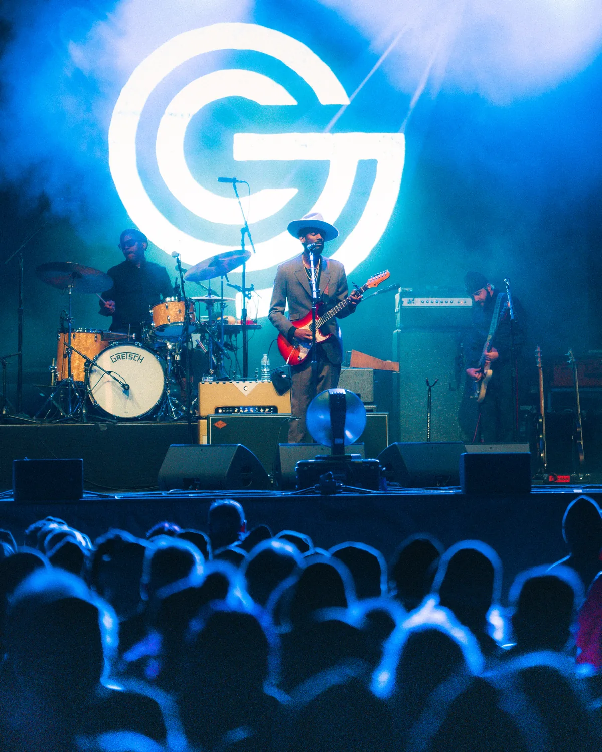 Gary Clark Jr performing at Fort Mose Jazz Festival