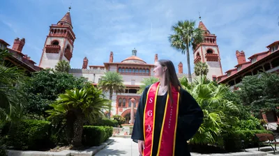 Flagler College graduation portraits - Ponce de Leon Hall