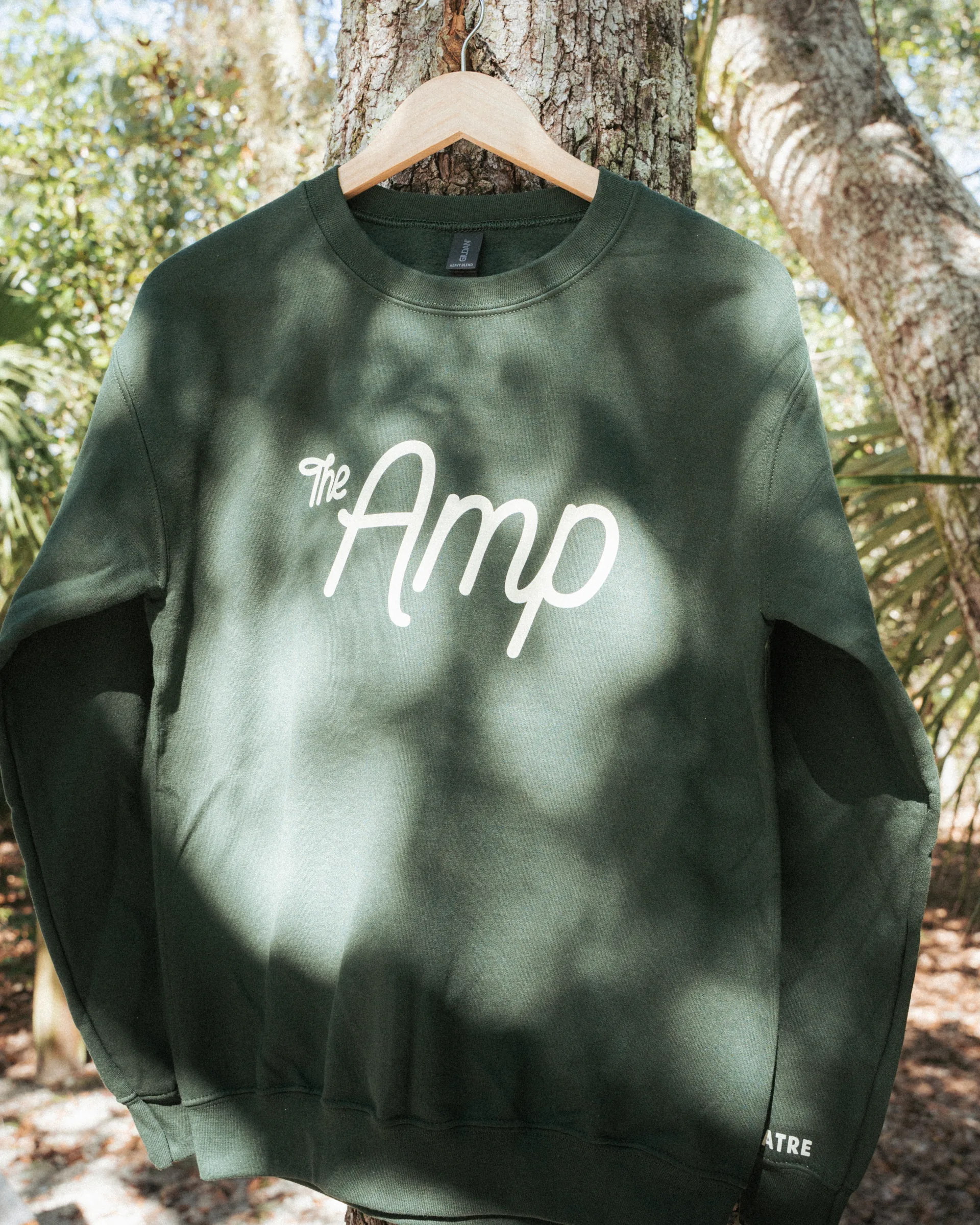 St. Augustine Amphitheatre apparel line styled in-field on a rack