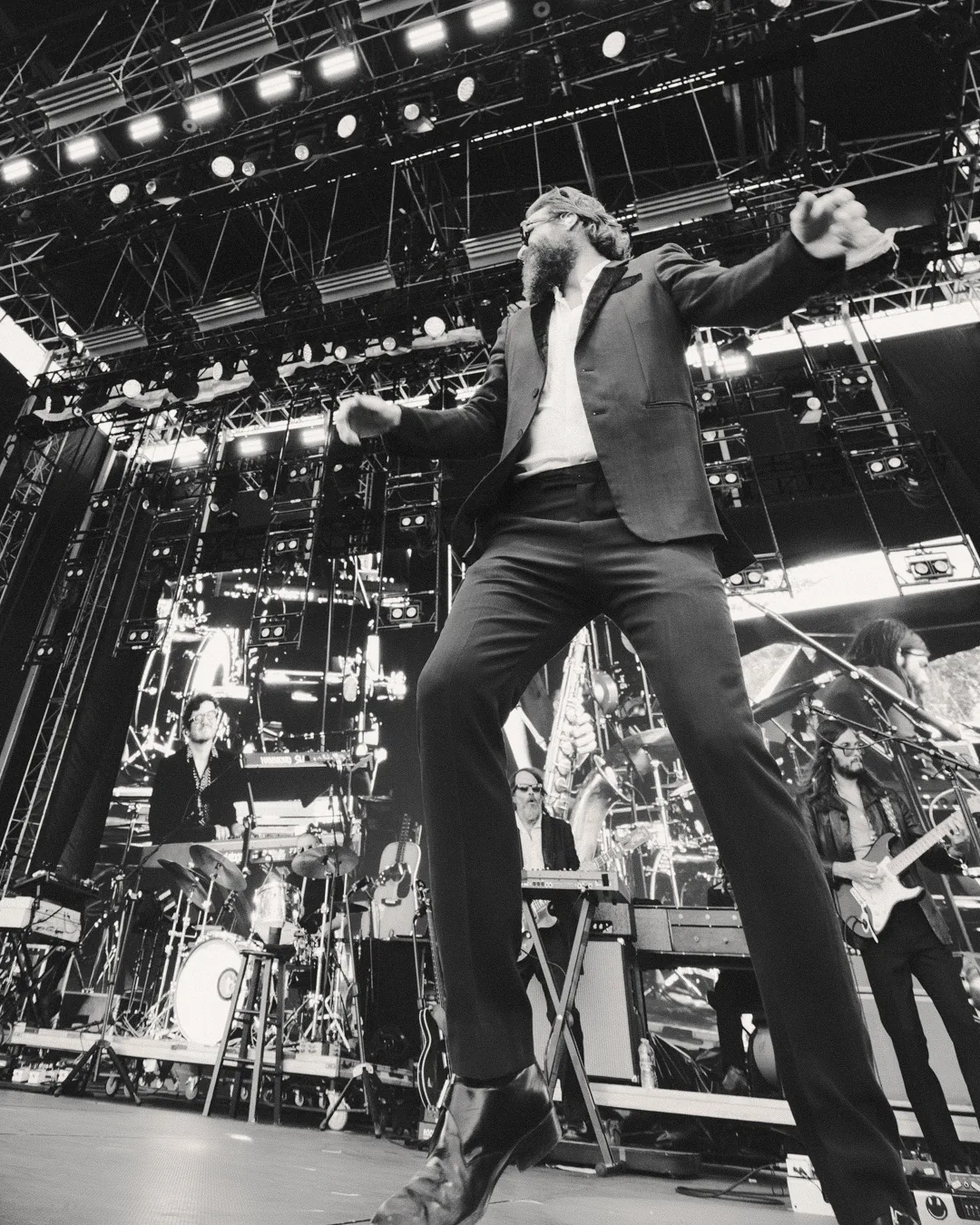 A lead singer performing at the Sing Out Loud Festival in St. Augustine, photographed by First Sight Films