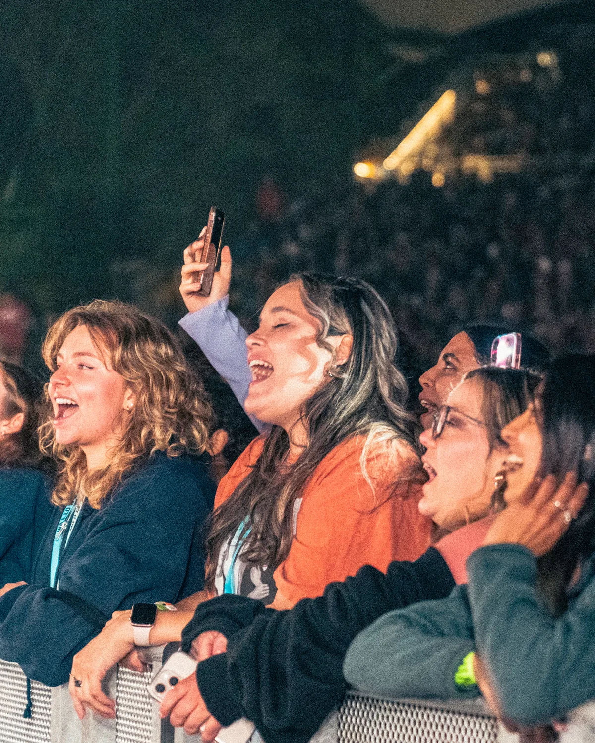 Audience cheering at a St. Augustine Amphitheatre event