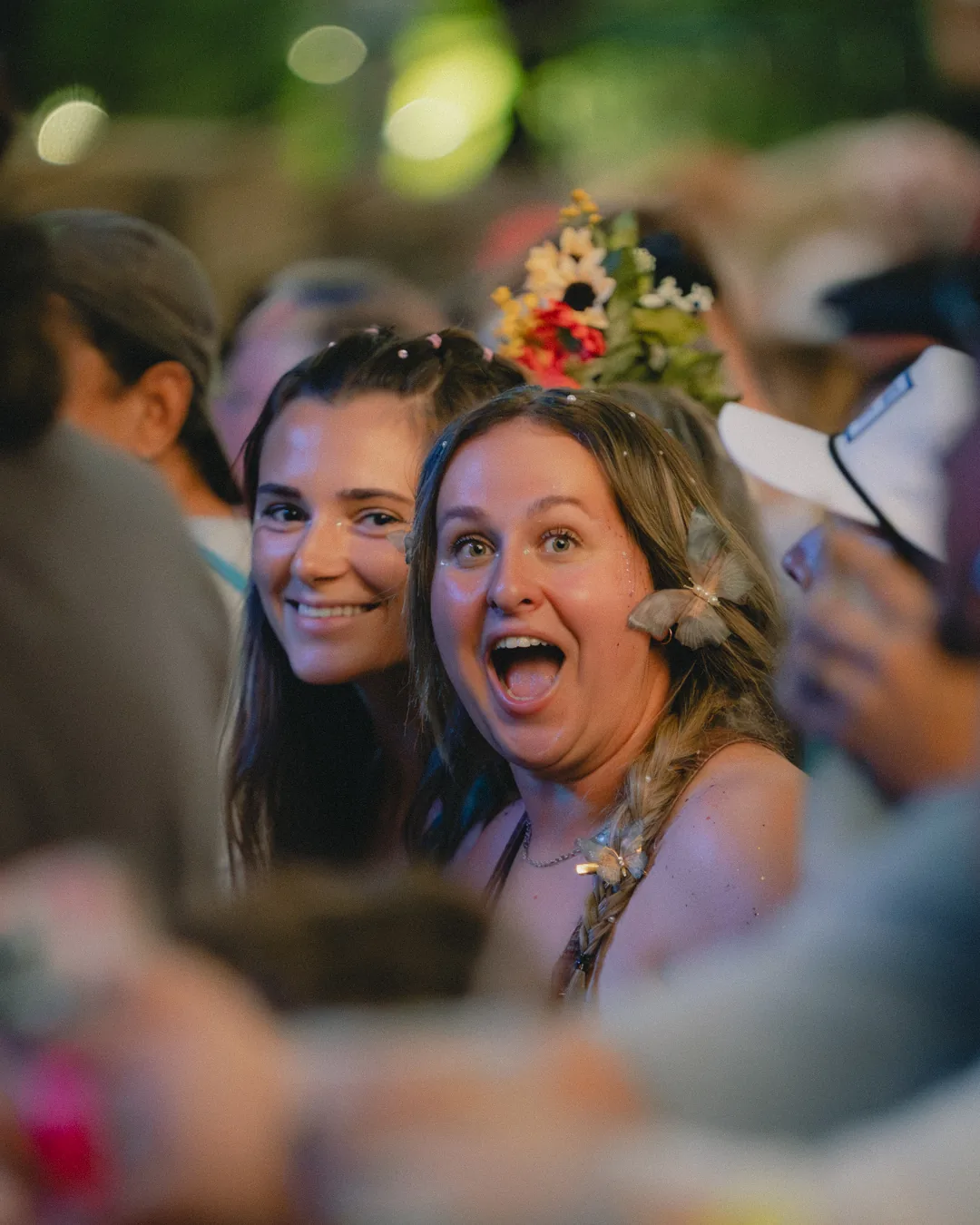 First Sight Films photography of the audience reacting during a concert at the St. Augustine Amphitheatre