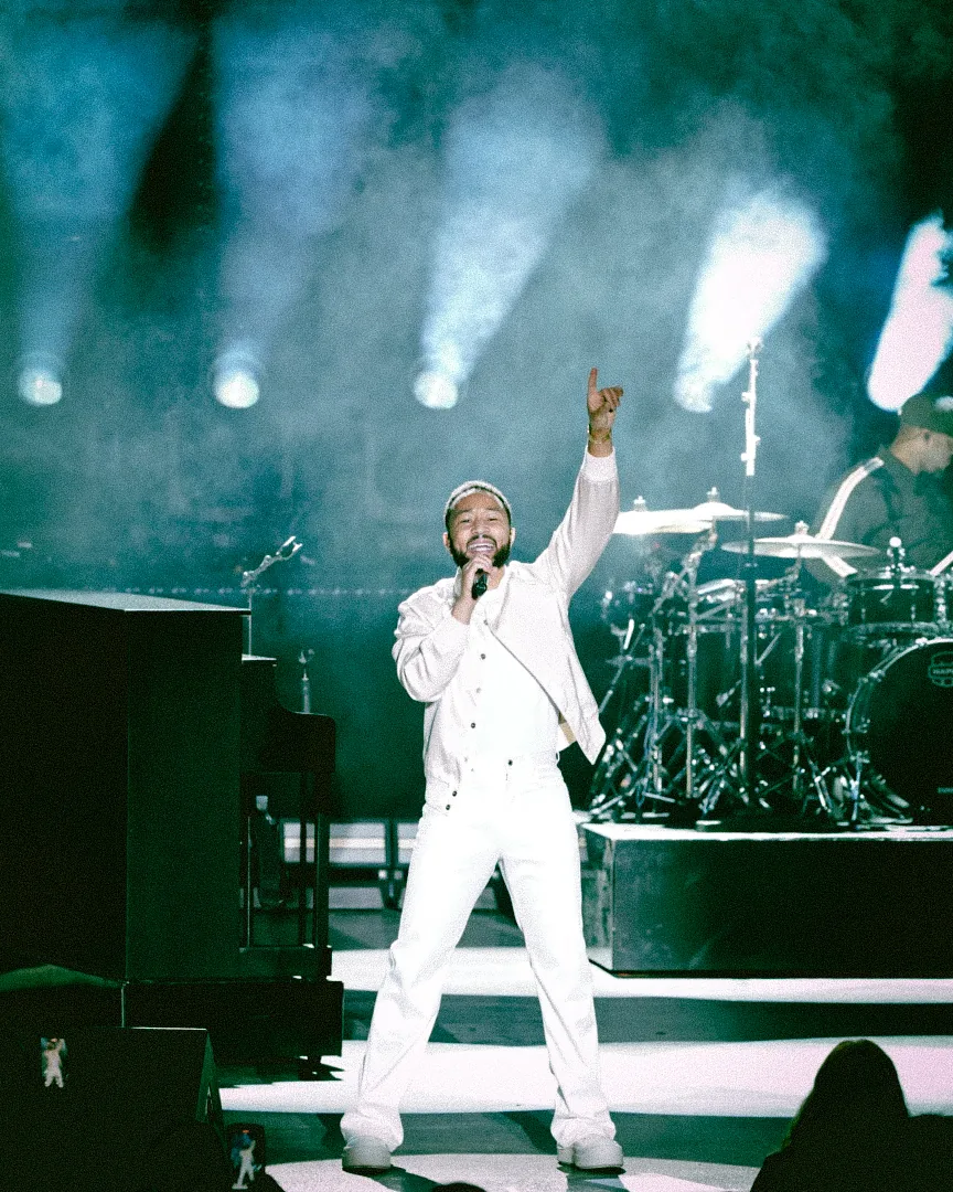 John Legend performing at St. Augustine Amphitheatre